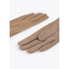 Guantes Lola Casademunt Pata de gallo camel