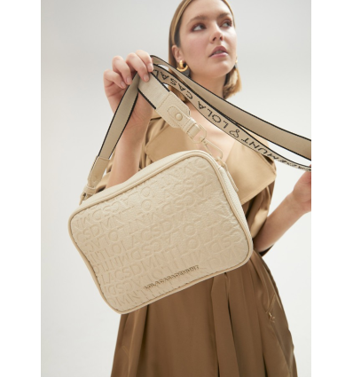 Bandolera Lola Casademunt Monogram beige