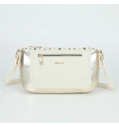 Bandolera Mimi Mua tachuelas blanco