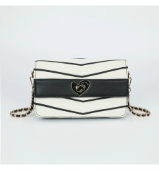 Bandolera Mimi Mua Coraz&oacute;n negro