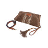 Cartera de mano Amichi Tenerife marrón