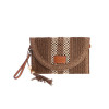 Cartera de mano Amichi Tenerife marrón
