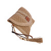 Cartera de mano Amichi Tenerife beige