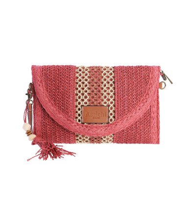 Cartera de mano Amichi Tenerife coral