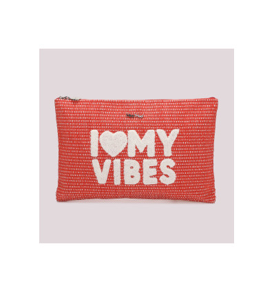 Cartera de mano Mimi Mua I love coral