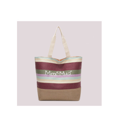Bolso de playa Mimi Mua Portofino Ciruela